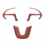 ABS rooliratta kaunistuse kattekleebis sobib Dodge laadijale Dodge Challengerile Durangole Jeep Grand Cherokee SRT8 sisetarvikutele s&uuml;sinikkiust must v&auml;rv