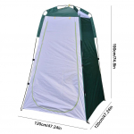 Riietusruumi varjualune telk veekindel k&auml;mping mobiilne tualett rebenemiskindel rannadu&scaron;&scaron; WC telk v&auml;litelk roheline