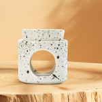 Candle Holder Essential Oil Burner Ceramic Versatile Tabletop Decoration Handmade 2 in 1 9.3x10cm