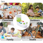 1TK Uus Puhastus&auml;mber Kunstivahendid Pintslipuhasti Drenaažinupuga Automaatne Vee Tsirkulatsioon Pintslite Puhastusmasin