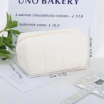 1 tk roosa/valge/sinine padjakujundusega kosmeetikakott, pliiatsi&uuml;mbris, pliiatsikott, suure mahutavusega &otilde;pilase pliiatsitase sinine