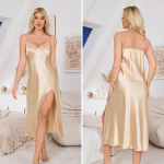 Kevad Suvi Uus Naiste Pikk &Ouml;&ouml;s&auml;rk S&auml;rk Magamisriided Seksikas Pits L&otilde;hikuga &Otilde;lapaeltega &Ouml;&ouml;s&auml;rk Intiimne Pesu Satiin Koduriietus 2XL