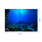 Akvaariumi akvaariumi maastiku kleebis 52*30cm