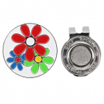 Metalliga kullatud eemaldatav golfipalli marker, magnetiline m&uuml;tsiklamber, kompaktne korgiklamber, kingitus