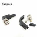 Bnc isane pistik pistik t&auml;isnurga 90 kraadi adapter Rg59 jootevaba kaabli jaoks CCTV video baluun ilma jootmiseta Right angle