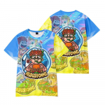 10 v&auml;rvi Funny Burgerpommes ICrimax Cartoon T-s&auml;rk Lahe naiste Meeste T-s&auml;rk O kaelusega Casual Unisex Streetwear Mood Laste T-s&auml;rk S