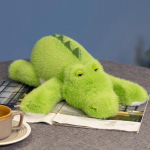 45/75 cm simulatsioon, armas allapanemise krokodill pl&uuml;&uuml;sis m&auml;nguasi Kawaii t&auml;idisega loom Roheline hiiglaslik alligaator diivanipadi, lapse s&uuml;nnip&auml;evakingitus 45cm roheline