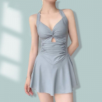 Naiste ujumistrikoo &uuml;hev&auml;rviline salendav &uuml;hes t&uuml;kis kleidi stiilis konservatiivne v&ouml;&ouml;kohta pinguldav salendav puhkuse ujumistrikoo M