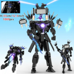 Skibidi tualett 3.0 Titaan Kellamees Ehitusklots Lastele Titaan Kaameramees R&auml;&auml;kivmees Kokkupandavad Klotsid M&auml;nguasjad Poistele Kingitus Lihav&otilde;tte M&auml;nguasjad