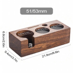 Leeseph puidust kohvi tamperi hoidik Puidust espresso tamperi alus tamperijaam puidust alus libisemisvastase kohvi portafiltri hoidik