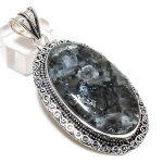 Natural Larvikite Gemstone 925 Sterling Silver Jewelry Pendant 2.76 z5i58