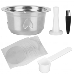 Kohvikapslite komplekt Roostevabast terasest korduvkasutatav kohvifiltri tass Nespresso Vertuo Plus jaoks