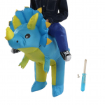 T&auml;ispuhutav dinosauruskost&uuml;&uuml;m Halloweeni Cosplay kost&uuml;&uuml;m Peo ratsutamine Kolmnurkne dinosaurus T&auml;ispuhutav 90‑120cm