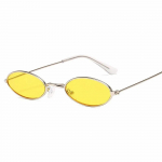 Retro v&auml;ikesed ovaalsed p&auml;ikeseprillid naistele Vintage br&auml;ndi varjud mustad punased metalliv&auml;rvi p&auml;ikeseprillid naiste moeloojale Lunette As Picture