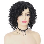 GNIMEGIL s&uuml;nteetilised l&uuml;hikesed parukad naistele Ombre Pruunid Afro Kinky Curly Parukas Naiste Cosplay Halloween Igap&auml;evased Peokost&uuml;&uuml;mi Kingitused Black