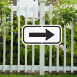 Arrow Sign Reflective Easy to Install Street Indoor for Directions Waterproof Ground must