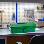 Hardware Storage Box with Handle for Tool Organization in Workshops Small