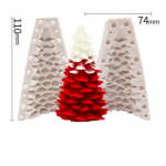 Silikoonist k&uuml;&uuml;nlavorm 3D-j&otilde;ulupuu m&auml;nnik&auml;bi kujuga seebist savist koogi kaunistus sx-sd-43