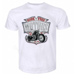 men O-Neck Teenage T-Shirt Motard - Moto Motorcycle Chopper Bobber Old School summer black t shirt bigger size tops S beež