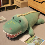 Kuum kallistatav pl&uuml;&uuml;sist dinosauruse padi pehme topis loom multikas nukk hiiglaslik dinosauruse pl&uuml;&uuml;sm&auml;nguasi hubane t&uuml;druks&otilde;brale lastele kingitus 70cm roheline