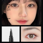 &Uuml;li&otilde;huke veekindel ja m&auml;&auml;rdumiskindel t&auml;pne vedel silmalainer peene otsaga teravate tiibade ja loomulike v&auml;limuste jaoks, mustpruun silmalainerpliiats 1#Black