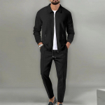 Rev&auml;&auml;r Slim Fitting Meeste mantel Vahvel T&otilde;mblukuga Tasku Pikkade Varrukatega Spordir&otilde;ivad Meeste Kardigan Jope Komplekt P&uuml;ksid Elegantne Meeste Riietus M
