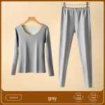 Saksa Velvet Thermal naiste komplekt: Isesoojenev, pikkade varrukatega, &otilde;mblusteta, paksendatud, s&uuml;gis/talv kandmine XL [120-140 jin]