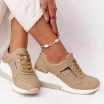 Tossud Naistele 2024 Paelad Kiilud Spordijalatsid Naistele Vulkaniseeritud Vabaaja Platvormiga Daamide Toss Tennise Jalatsid Naistele Zapatos De Mujer 35 khaki