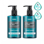 Kundal Pure & Safe Cooling Men's Cleanser 300ml 2-piece set