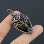 Tree Of Life Smoky Topaz Copper Wire Wrap Jewelry Pendant 2.36 b6e24