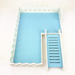 Lemmiklooma puuri tara koos redelm&auml;nguasjaga S&uuml;&uuml;ria hamstri tarvikute jaoks Tiffany blue