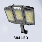 P&auml;ikesevalgusti v&auml;ljas veekindel LED seinaandur liikumisanduriga lamp 3 valgustusrežiimiga kokkupandav valgusti aia, hoovi, tagaaia jaoks 384LED