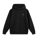 Li Ning Spordimoe Seeria Antistaatiline Antibakteriaalne Soe Fliis Logoga Kapuutsiga Unisex Kapuutsid Must AWDUE95-2 S