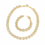 Euroopa ja Ameerika Uus Kaelakee Temperament Smaragd Kaelakee K&otilde;rvar&otilde;ngad K&auml;ev&otilde;ru Komplekt Kleit Tsirkoon Aksessuaarid Bracelet