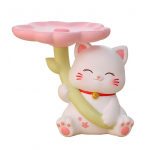 Kassi Kuju hoiualus Vaik Stabiilne alus Mitmeotstarbeline Armas kassi skulptuur Laua kaunistus jaoks