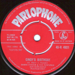 7-tolliline plaat SHANE FENTON & THE FENTONES - Cindy's Birthday 45R4921 Parlophone 1962 UK Rock Kasutatud