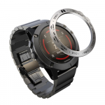 Raamiga &auml;&auml;risr&otilde;ngas Garmin Fenix 5x 5x Plus 3 3HR nutikellale, roostevabast terasest kate, kriimustusvastane kaitser&otilde;ngas For fenix 5X 5X Plus
