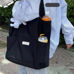 Naiste kandekott Esteetiline &uuml;hev&auml;rviline &otilde;pilaste vabaaja k&auml;ekott &Otilde;lakott Suure mahutavusega Oxfordi korduvkasutatav rannakott 2022 must