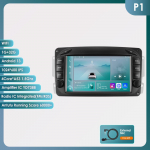 Hizpo 7 RDS Intelligents&uuml;steemiga AI Traadita CarPlay Android Auto Raadio Mercedes Benz CLK W209 W203 W463 W208 jaoks 4G Automeedia GPS 2din Autoradio P1 4Core 1G 32G