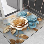 Elegantne 3D-prinditud m&auml;luvahust vannitoamatt libisemiskindla disainiga 600*900mm