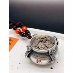 Hiina stiilis aardepoti k&auml;epide, retro-kultuurne m&auml;nguasi, v&auml;ike dekoratiivtee, keskmine p&ouml;&ouml;ratav ripats 50CM(Necklace Size)