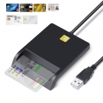 USB 2.0 kiipkaardilugeja DOD CAC &uuml;hise juurdep&auml;&auml;su-pangakaardi-ID jaoks Mac OS-ile