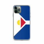 Coque T&eacute;lephone Drapeau Saint-Martin (Antillid fran&ccedil;aises) - iPhone 11 Pro