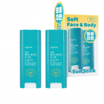 Shingmulnara Velvet Matte Face & Body Sun Stick Double Set (30g x 2) &ndash; SPF50+ PA++++, Lightweight & Powdery UV Protection, Korean