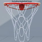 Basketball Net Replacement Smooth Weatherproof Braided Chain Easy to Install Metal