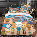 Octonauts multikas Love Child tekikottide komplekt HD tekikate laste voodipesukomplektidele Voodipesu Magamistoa kaunistus Baby 120x150cm