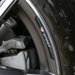Bokos Ratta kleebis Velje kleebis Lexus'ele 3D disainiga Auto Mootorratas Jalgratas Universaalne (F, Must) F must