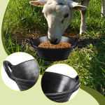 Rubber feed Pan Horse Bucket 3 gallons Dog Bowl for Duck Cats Chicken Goats