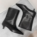 Terava ninaga pahkluusaapad Naiste Kontsad Kingad Disainerbr&auml;nd S&uuml;gis Talv Mood Peokingad Gooti Chelsea Botas Zapatillas Mujer 35 must