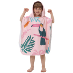 Printsess Dinosaurus Laste Kapiga Vannituba R&auml;tik Mikrokiud Poisid T&uuml;drukud Rannar&auml;tikud Meri Surfing Kiire Kuivav Surfi Poncho Vannituba Laps Anime 60x60cm-Below 130 white